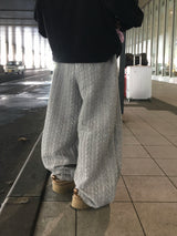 Mono ケーブルキルトワイドパンツ (4c)