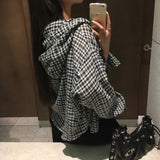 [MADE] Hooded summer checkered shirt