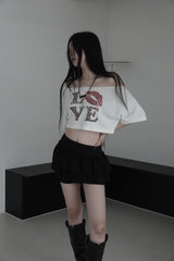 レオパードラブオフショルダーT (2color)