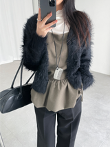 balloon strap blouse