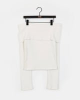 ヘーゼン フェミニンフィット オフショルダー ニットTシャツ