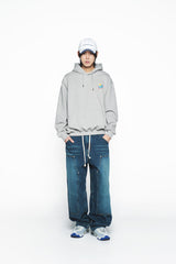 25SS ダメージウォッシングデニムボールキャップ ホワイト