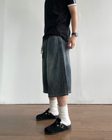 Tin Washed Bermuda Denim Pants