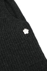 Bermuda knit wool pants [Charcoal]