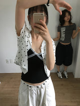 Dot Capri Shirt  (2color)