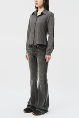 (W) Muer Checked Shirt (3color)
