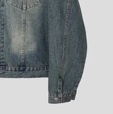 Noid western denim crop jacket