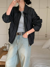 Noiton リブUネックTシャツ