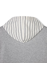 Contrast hood string t-shirt