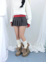 Shoulder collar loose knitwear
