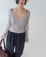 See-Through Thin and Slim T-Shirt