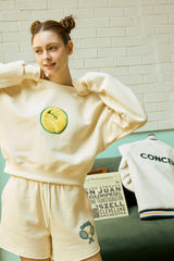 テニスボールソフトクリームスウェットショーツ[For women]