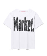 クラックマーケットロゴTシャツ White
