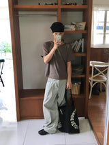 Arctic Cation Pintuck Curved Pants 2C
