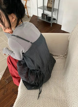 シルヴァナ シフォン レイヤード ビスチェ ワンピース