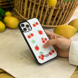 CHERRY TOMATO GLASS BUMPER CASE