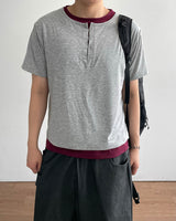 Clo Layered Buckle Short Sleeve T