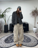 Hetin Utility Pocket Cargo Pants