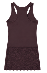 LACE SLEEVELESS [BURGUNDY]