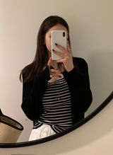 Loop Summer Ribbed Knit Cardigan / 4 colors