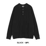 LMN ドットラグランボタンカラーニット (5 colors)