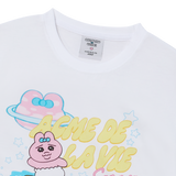 25SS ウーマンサーフィンオパンチュウサギスタンダード半袖Tシャツ ホワイト