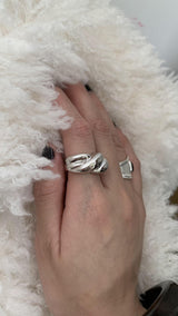 Bold twist ring