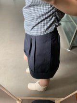 Pintuck roll-up culottes (3color)