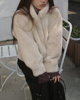 Hoon Hidden Hook Fur Short Jacket