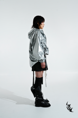 6X Shirring Detail Jacket (Silver)