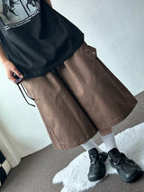 Jien Side Snap Cotton Bermuda Shorts 5color