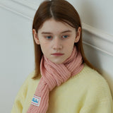 Arrow Knit Mini Muffler (Pink)