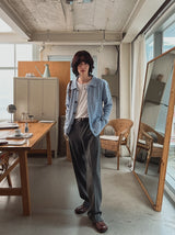 エリン セミワイドスリットスラックス