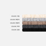 LMN Cent Fisherman Oversized-Fit Cable Round Knit (5 colors)