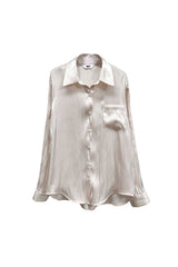 LUMINOUS OVERSIZED SHIRT / ROSE PINK