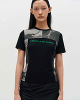 ブロックグラフィックSS Tシャツ_ ブラック