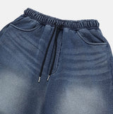 マキシバンディングワイドデニムパンツ