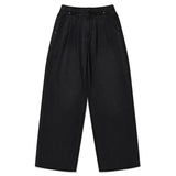 KIRSH PLAIN COOL WIDE FIT DENIM PANTS - BLACK