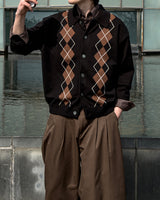 Thebel Argyle Knit Cardigan