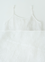 [SHOPPERMADE] Flower See-through 2WAY Sleeveless Blouse