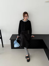 fancy buckle wrap skirt 