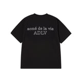 25FW ボーダーラインベーシックロゴショートスリーブTシャツ ブラック