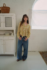 Mild denim pants