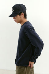 Comfort 3-Button Henley Neck (Navy)