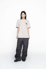 25SS ナイロンパラシュートウーマンズパンツ チャコール