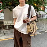 LMN Nade Buckle Retro Shoulder Crossbag (brown)