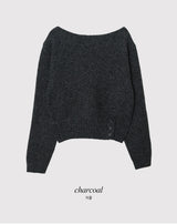 #Sexy One Shoulder Button Knit (3color)