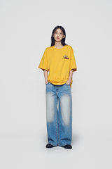 24FW  テープタイポグラフィックショートスリーブTシャツ イエロー