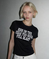 HFF スリムフィット Tシャツ ブラック