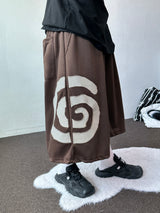 Hip Tone Side Big Snail Balloon Bermuda Shorts 4color